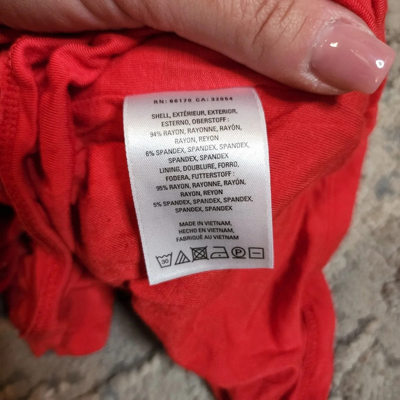 Anthropologie Moulinette Soeurs Stretch Jersey Midi Red Floral Ruched Midi Dress - Picture 15 of 16